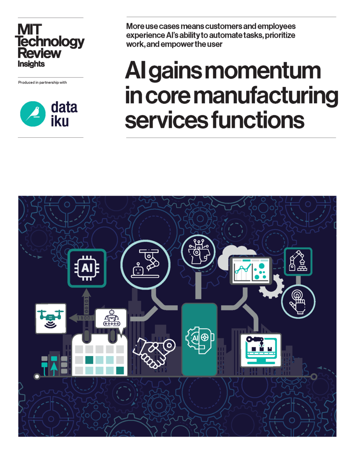 AI gains momentum in core manufacturing services functions